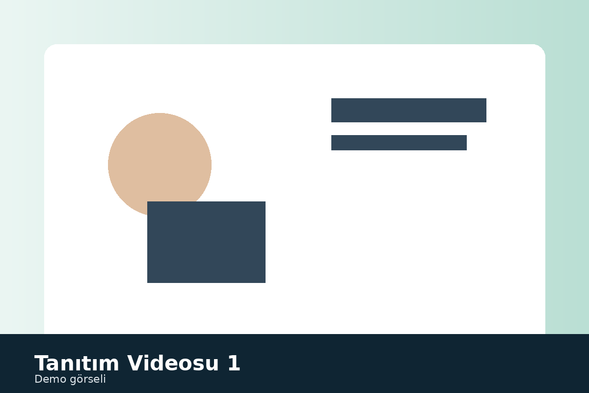 Tanıtım Videosu 1