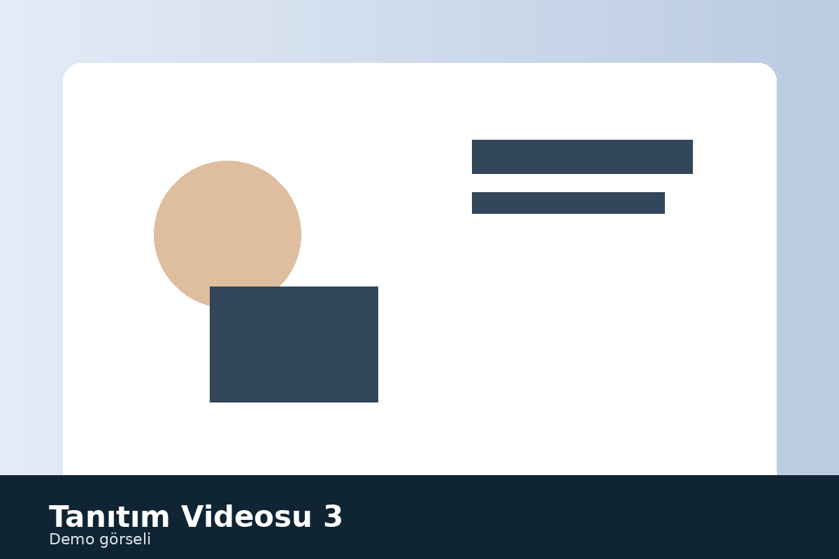 Tanıtım Videosu 3